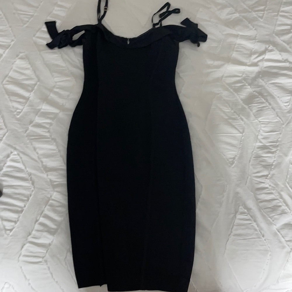 Black bondage dress
